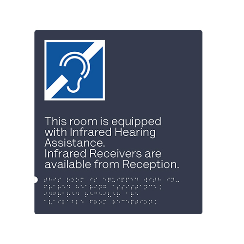 Customized Signs Unisex Braille Restroom Sign - Bathroom Sign with Double Sided 3M Tape