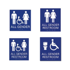 Office Name Plate House Room Number Signage Braille Door Plate Sign for ADA Sign for Hotel Room ADA Gender Neutral Restroom Signs