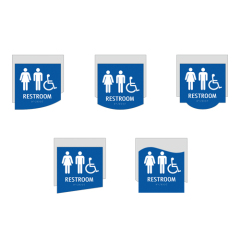 ADA Braille Sign Wooden Door Plate House Number Signage Apartment Door Plate Sign Hotel Room Number Sign