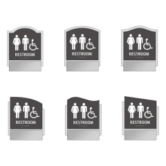 Custom Acrylic Office Signage Plate Apartment House Name Braille Number Door Plate Sign for Business Ada Sign for Hotel Room