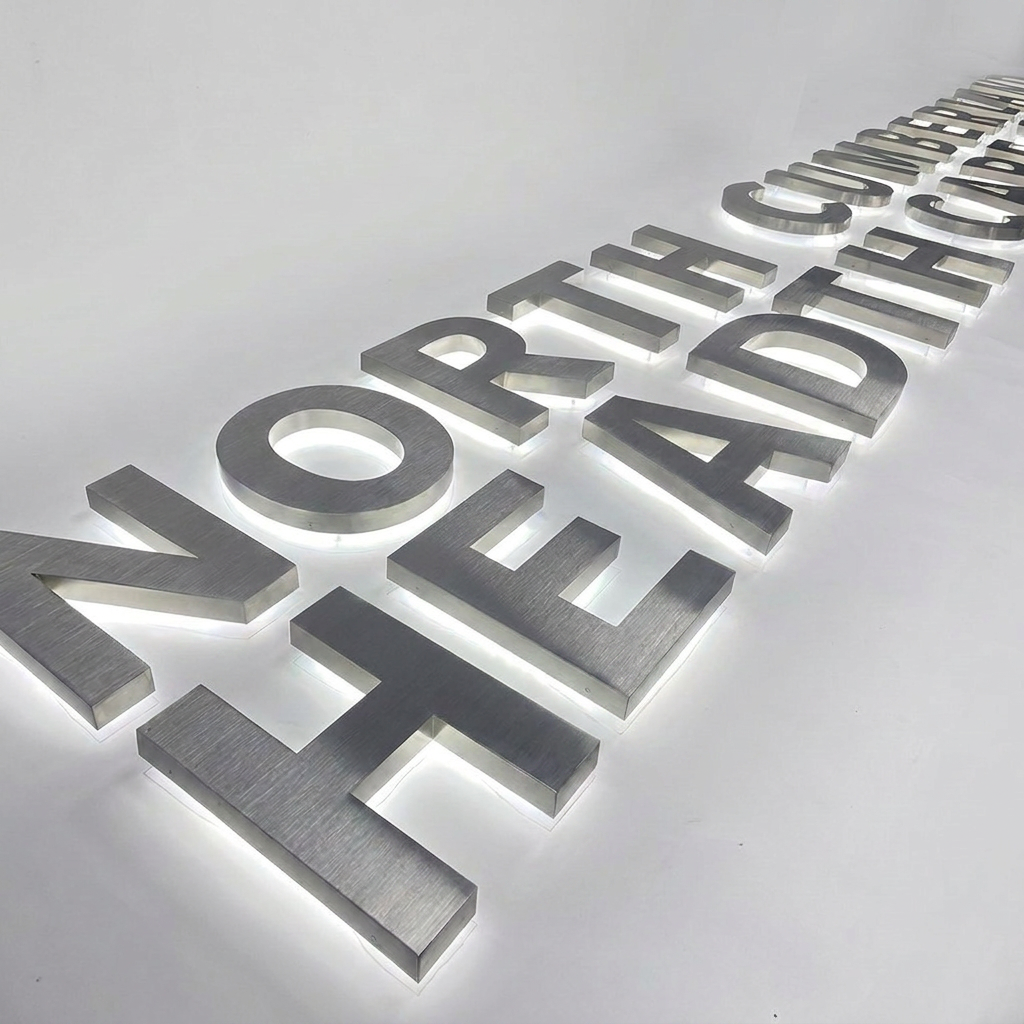 Acrylic Back Recessed Backlit Letter