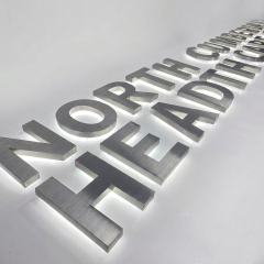 Acrylic Back Recessed Backlit Letter