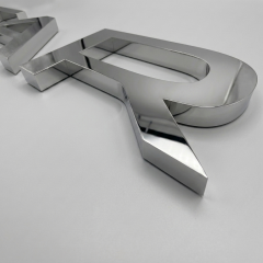 custom stainless steel metal letter 3d sign stainless steel electroplate sign letters
