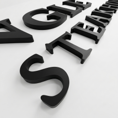 custom advertising metal logo signs stainless steel letter