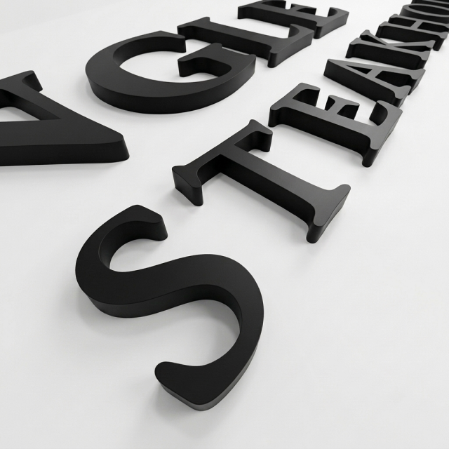 custom advertising metal logo signs stainless steel letter