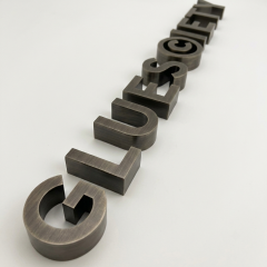 30mm high electroplated color 3d signs stainless steel letters