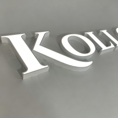 Shop-Front-Acryl-LED-Kanal-Buchstabe, 3D-Frontbeleuchtung, Zierkappe, LED-Schild-Dekor