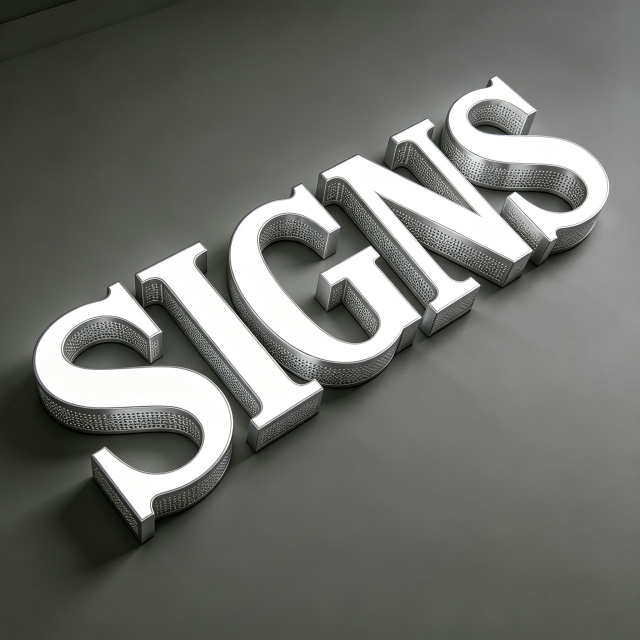 Outdoor 3d shopfront channel letters business brand face-lit letters and building front signs lighting