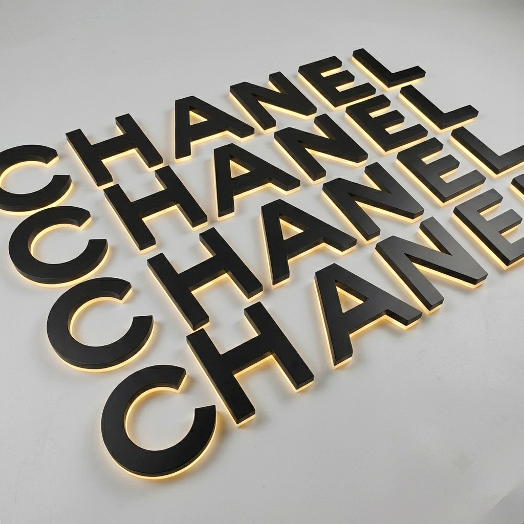 Acrylic Back Raised Backlit Letter