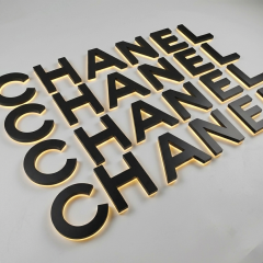 Acrylic Back Raised Backlit Letter
