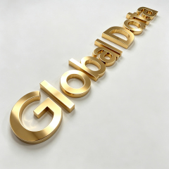Electroplated Mirror Champagne Channel Letter