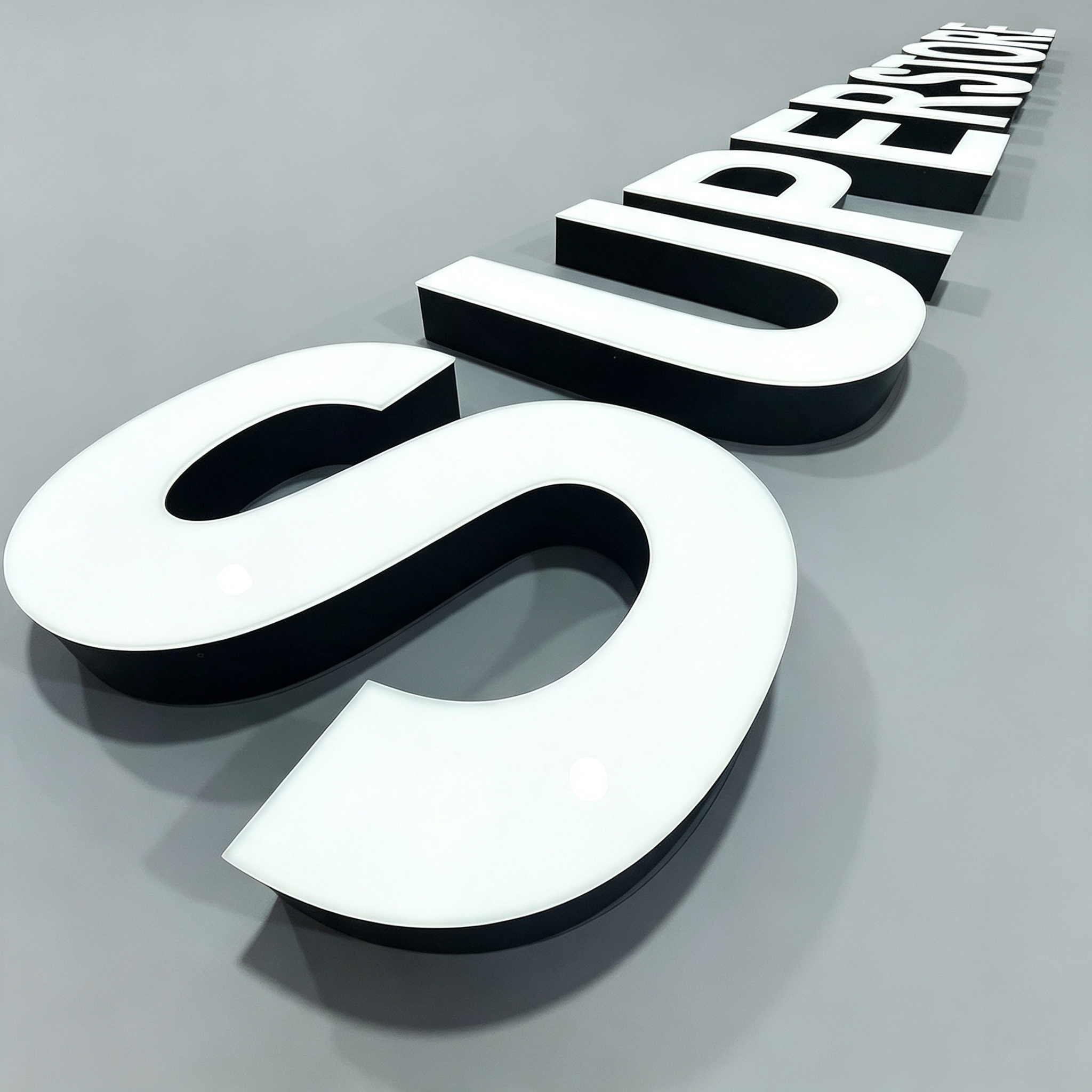 Rimless Face Lit Channel Letter