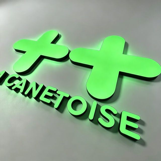 Resin Face And Back Lit Channel Letter