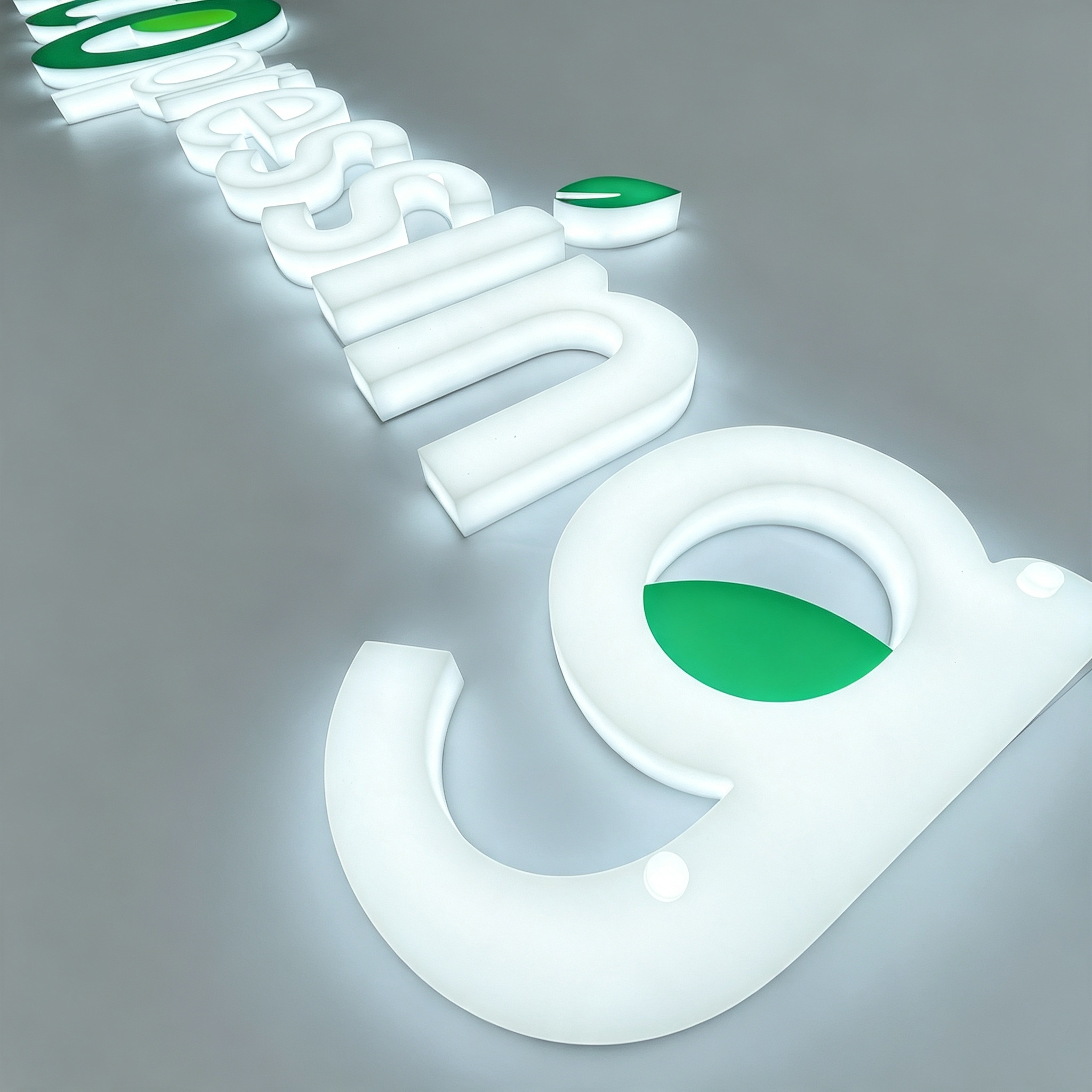 Block Full Lit Letter