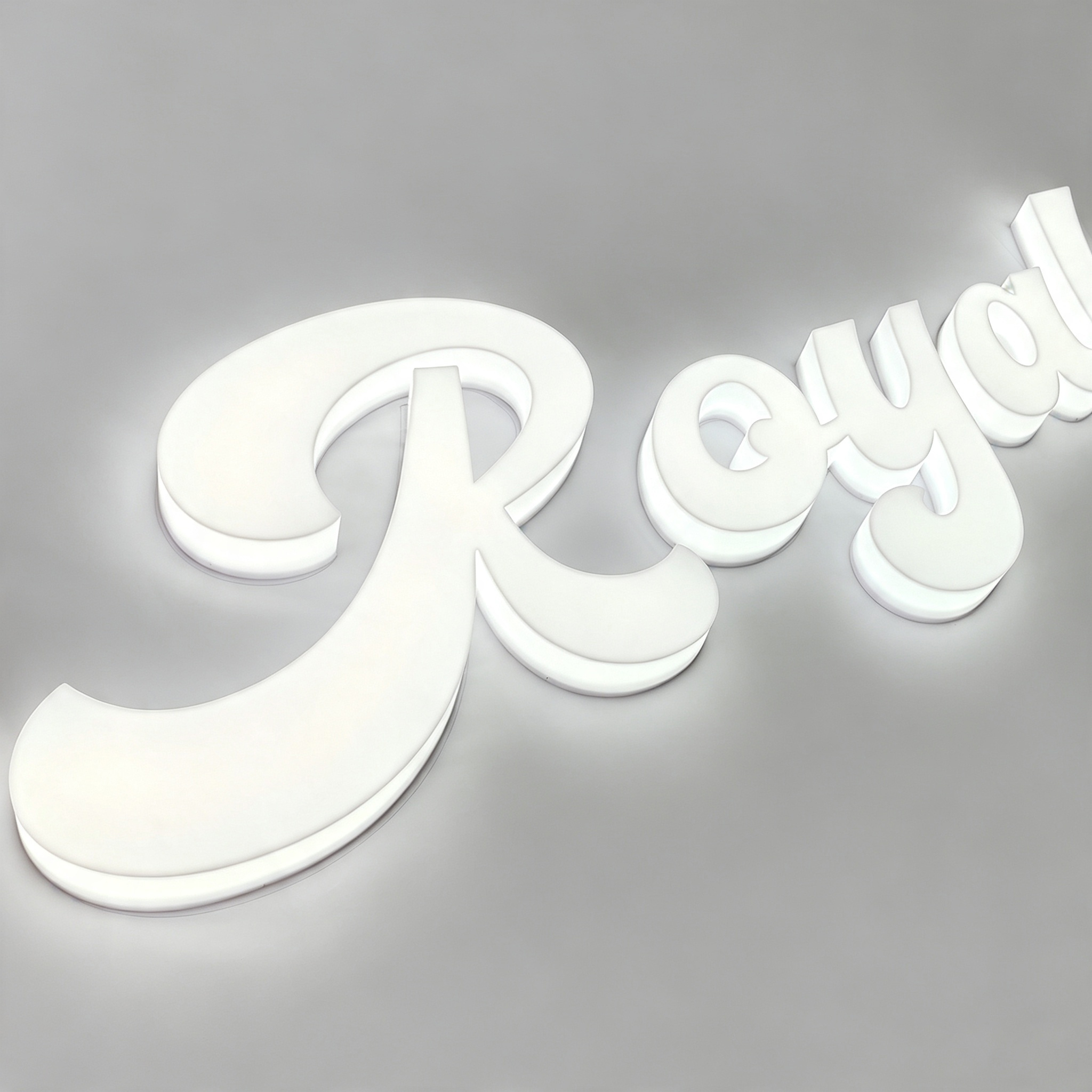 Acrylic Fabricated Face And Side Lit Letter