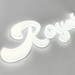 Acrylic Fabricated Face And Side Lit Letter