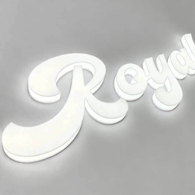 Acrylic Fabricated Face And Side Lit Letter
