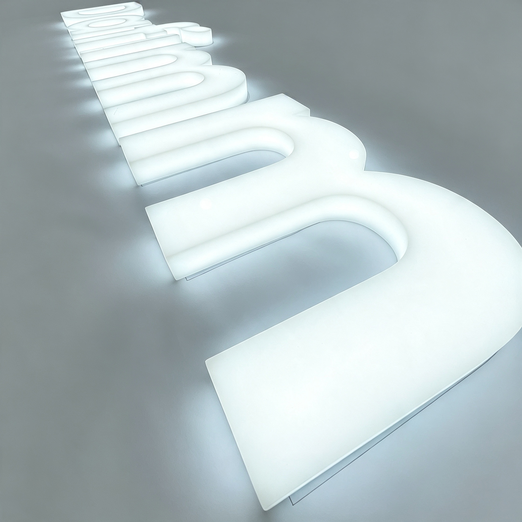 Block Full Lit Letter