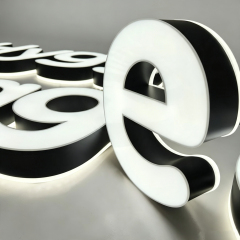 Rimless Face And Back Lit Channel Letter