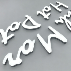 Lettres de bloc Facelit sur mesure LED grand signe de lettre signes lumineux acryliques debout libres