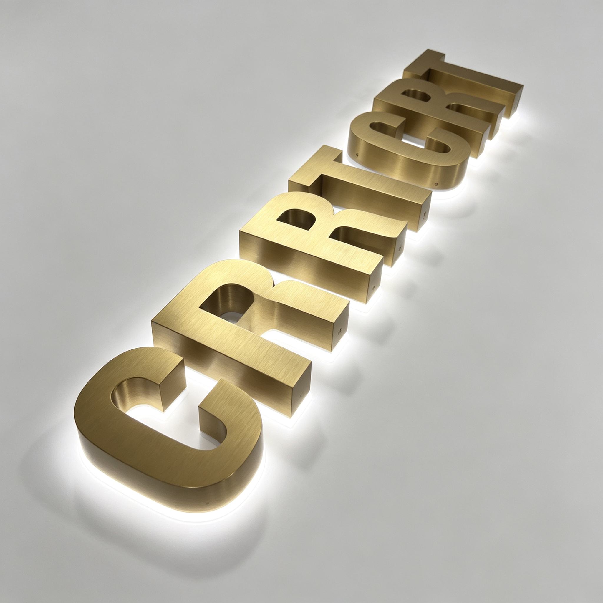 Electroplating Alphabet Letter Metal Numbers And Letters For Indoor Company Signboard