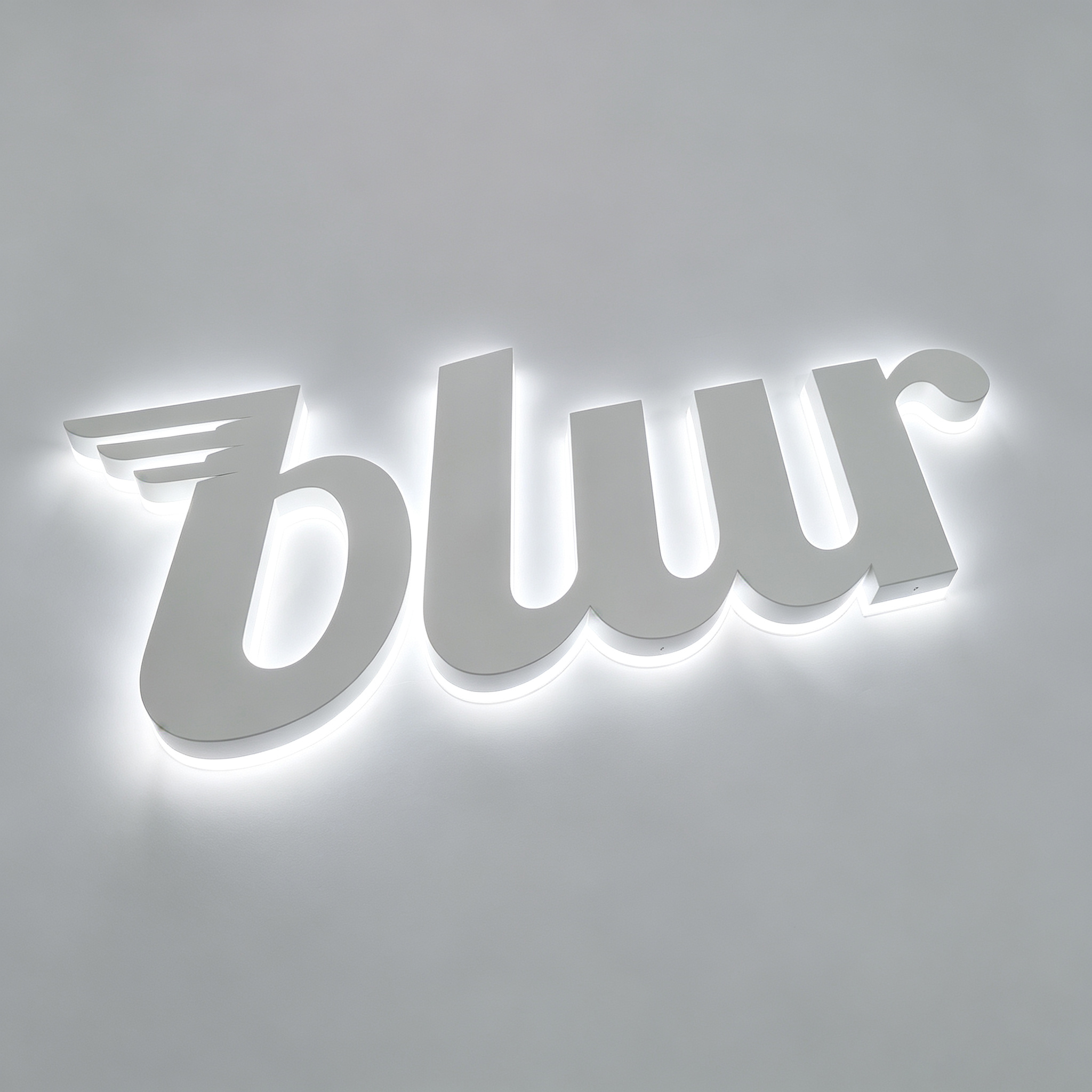 Acrylic Back Raised Backlit Letter