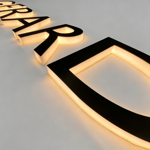 Acrylic Fabricated Side Lit Letter
