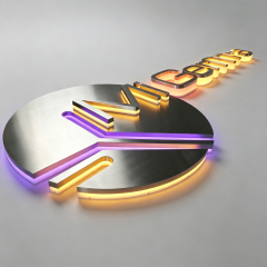Logo Acrylic Signage full illuminated led letters 3d channel letters led lighting for business use