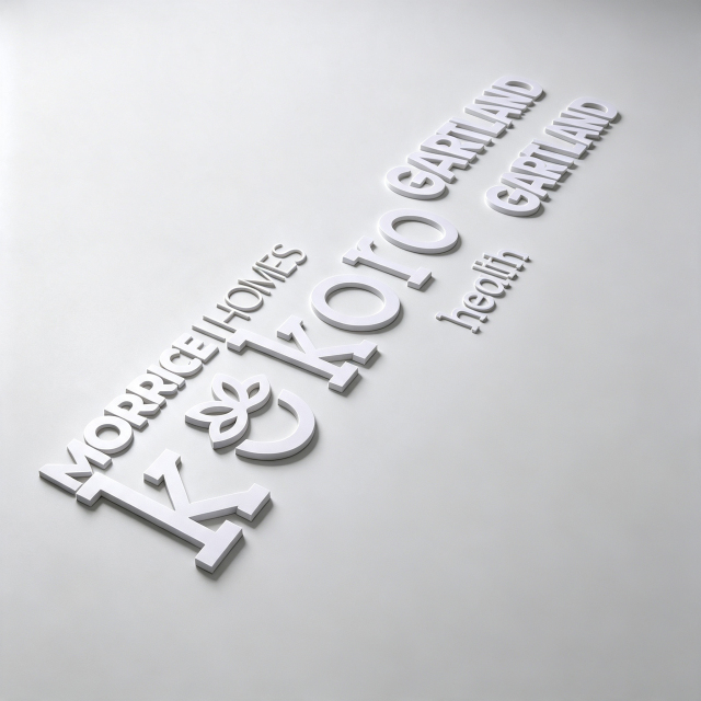 Lettres en acier inoxydable galvanisées en titane noir de haute qualité, pour nom d'hôtel, signe 3D en métal