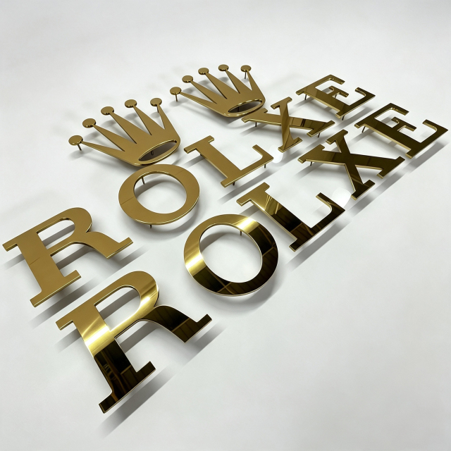 Stainless Steel Flat Cut Letter