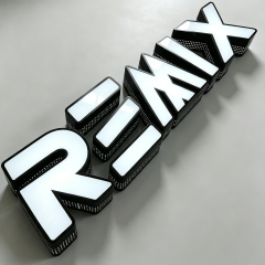 Perforated Trim Cap Face Lit Letter