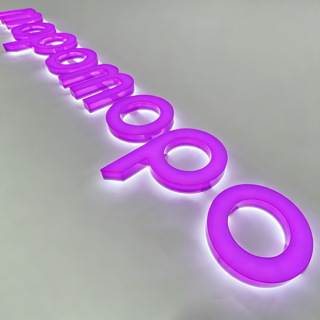 Acrylic Fabricated Full Lit Letter