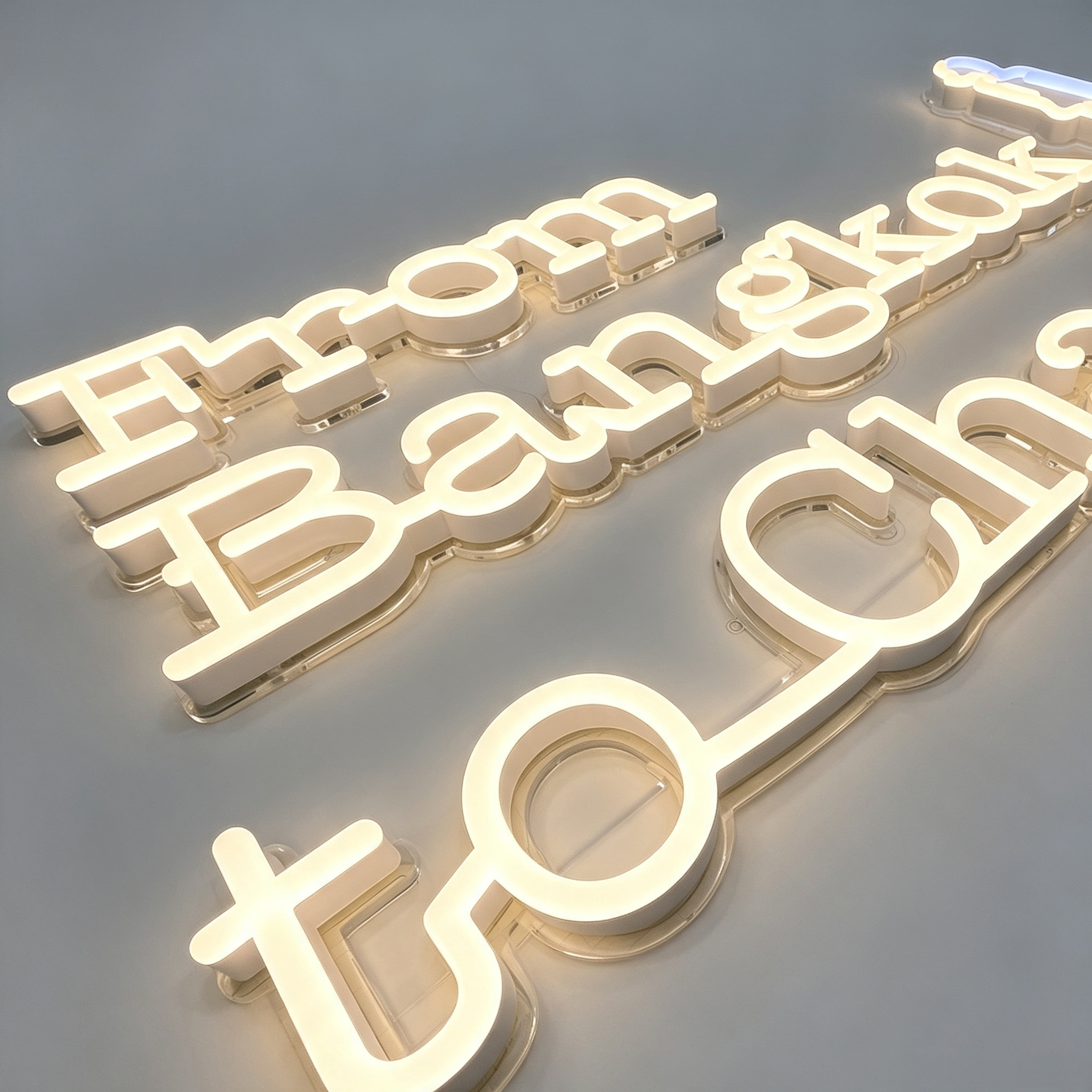 180°Acrylic Neon Sign