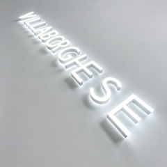 Block Face And Back Lit letter