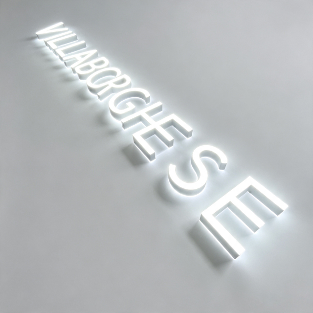 Block Face And Back Lit letter