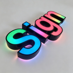 Rim Face And Back Lit Channel Letter RGB
