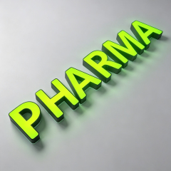 Rim Face And Back Lit Channel Letter