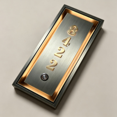Illuminated Signage Door Number Plates Hotel House Number With Doorbell