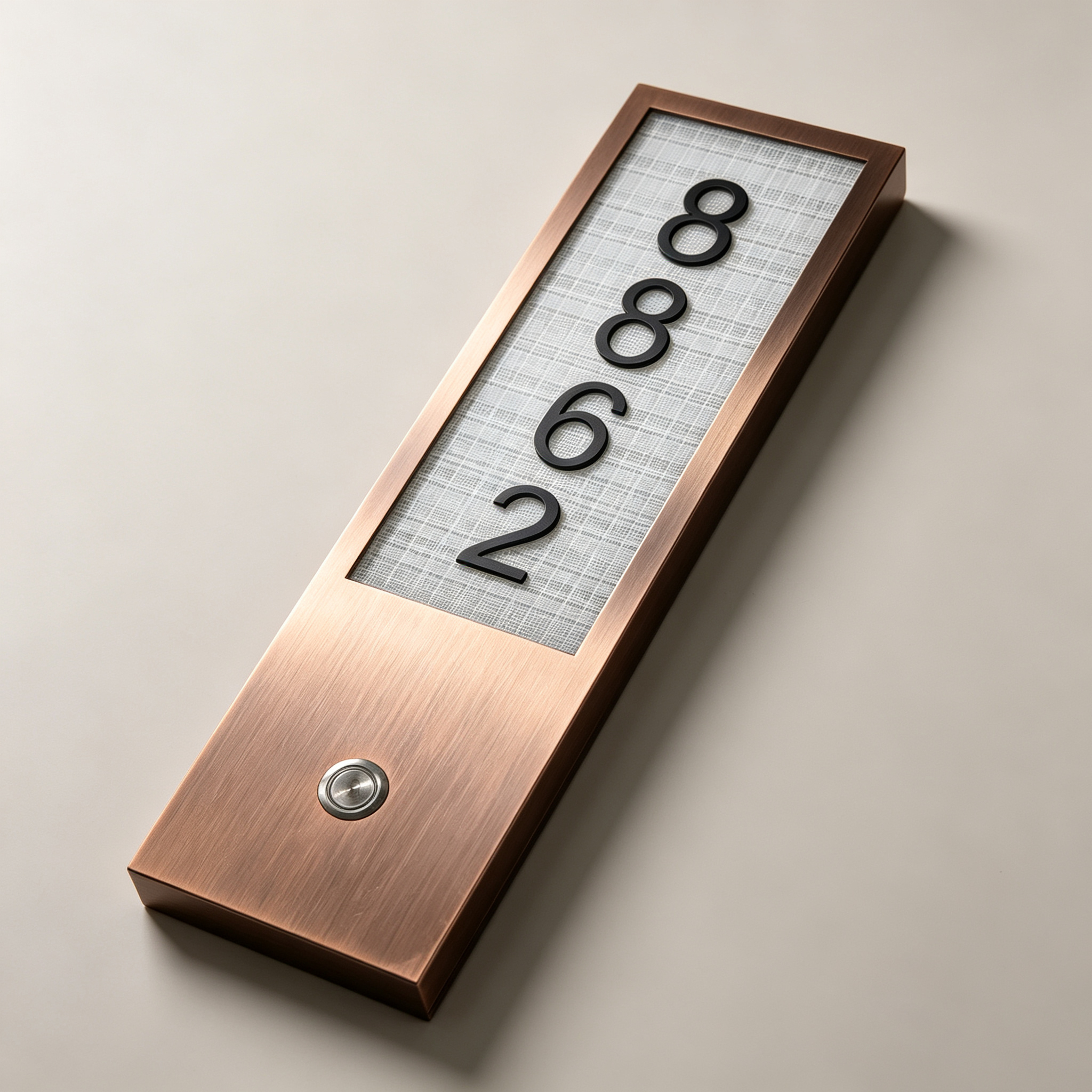 High Quality Custom Door Number Plaque with Braille Wall Sign