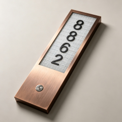 High Quality Custom Door Number Plaque with Braille Wall Sign