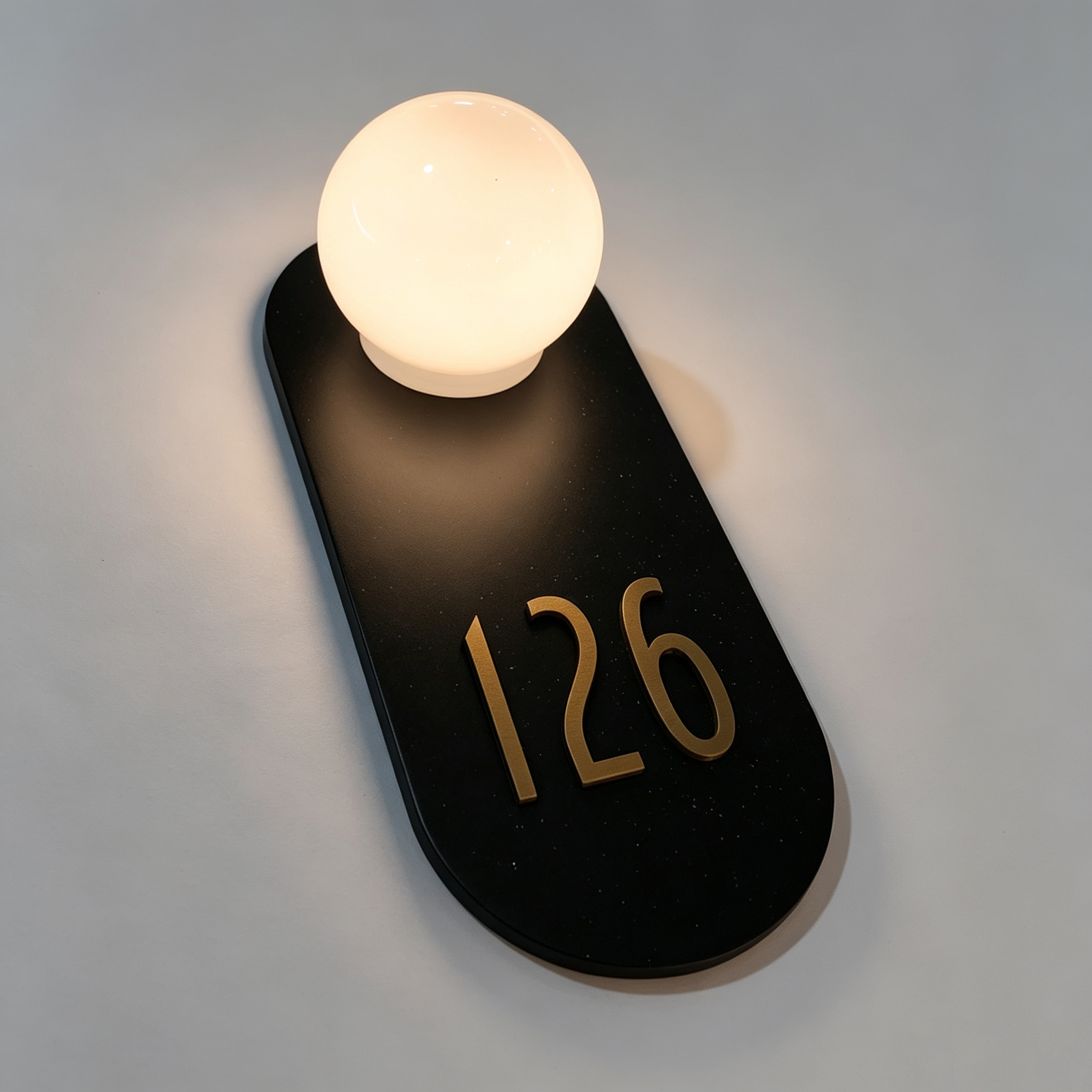 3D Modern Luxury Room Number Sign LED Illuminated