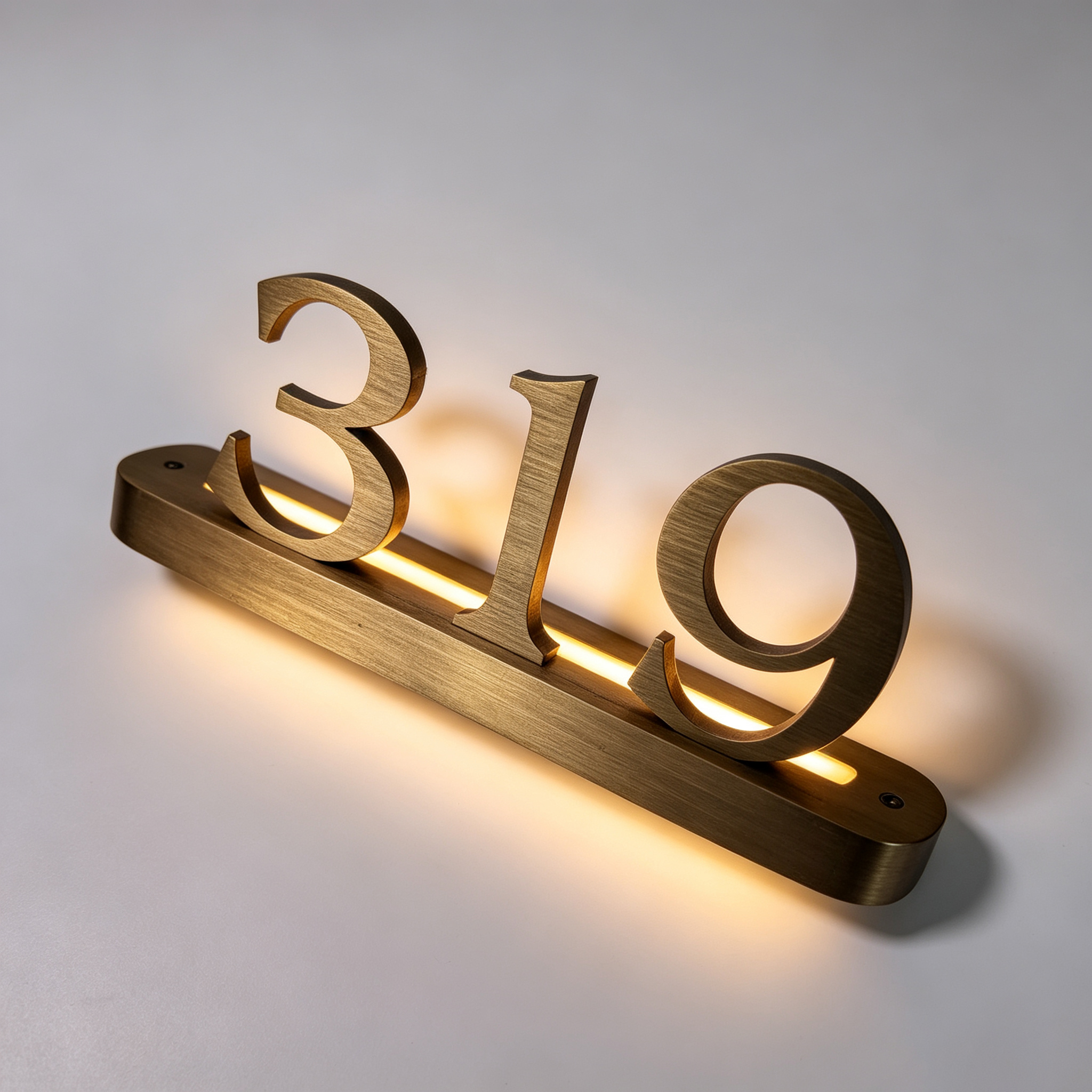 Stainless Steel Indoor Room Number Sign for Hotels
