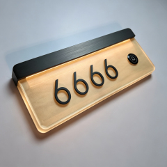 Hotel Door Signs Apparent Door Number with Number for Hostels and Apartments