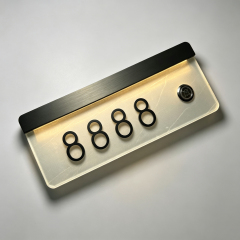 Hotel Door Signs Apparent Door Number with Number for Hostels and Apartments