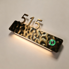 Hotel Room Number Sign Stainless Steel Solid Number Custom