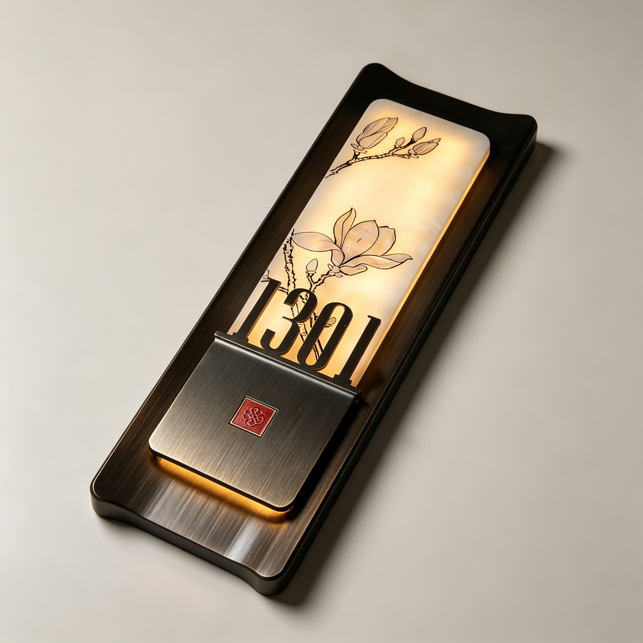 Backlit Chinese Style Hotel Room Number Plate