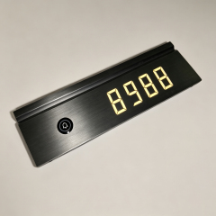 LED Digital Hotel Room Number Door Plate with Touch Doorbell