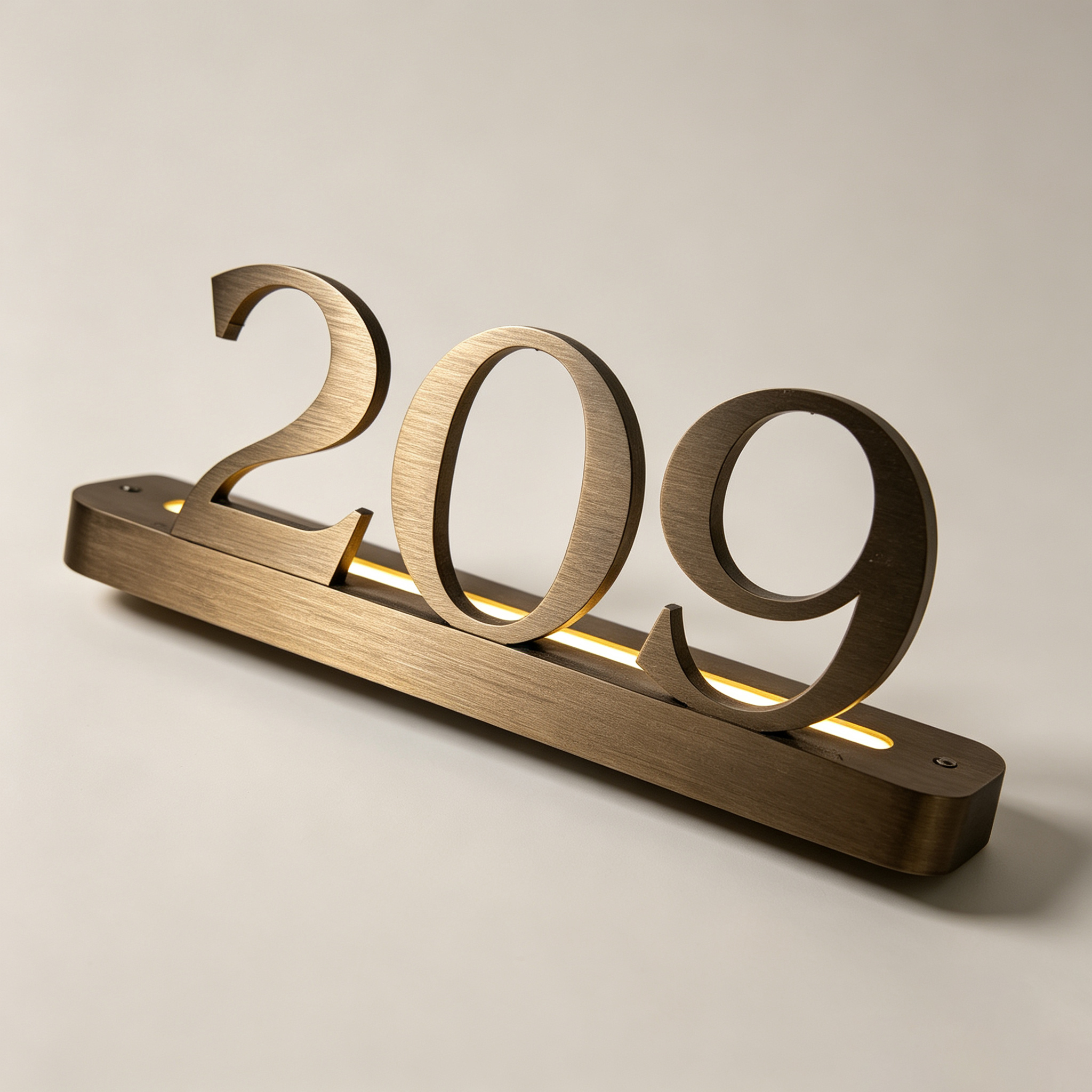 Stainless Steel Indoor Room Number Sign for Hotels