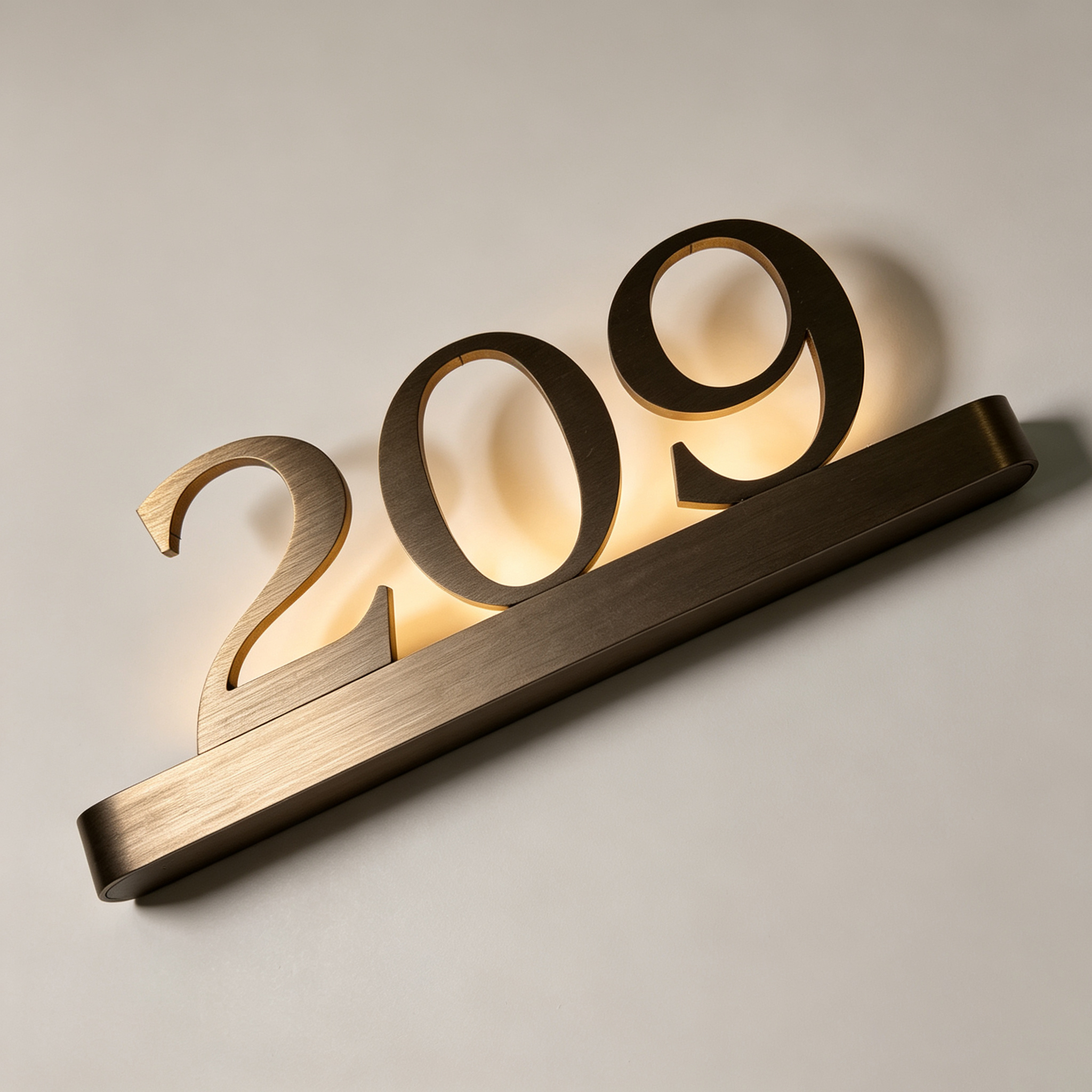 Stainless Steel Indoor Room Number Sign for Hotels