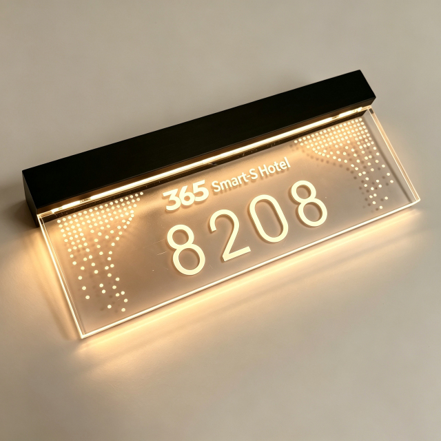 Hotel Door Signs Apparent Door Number with Number for Hostels and Apartments